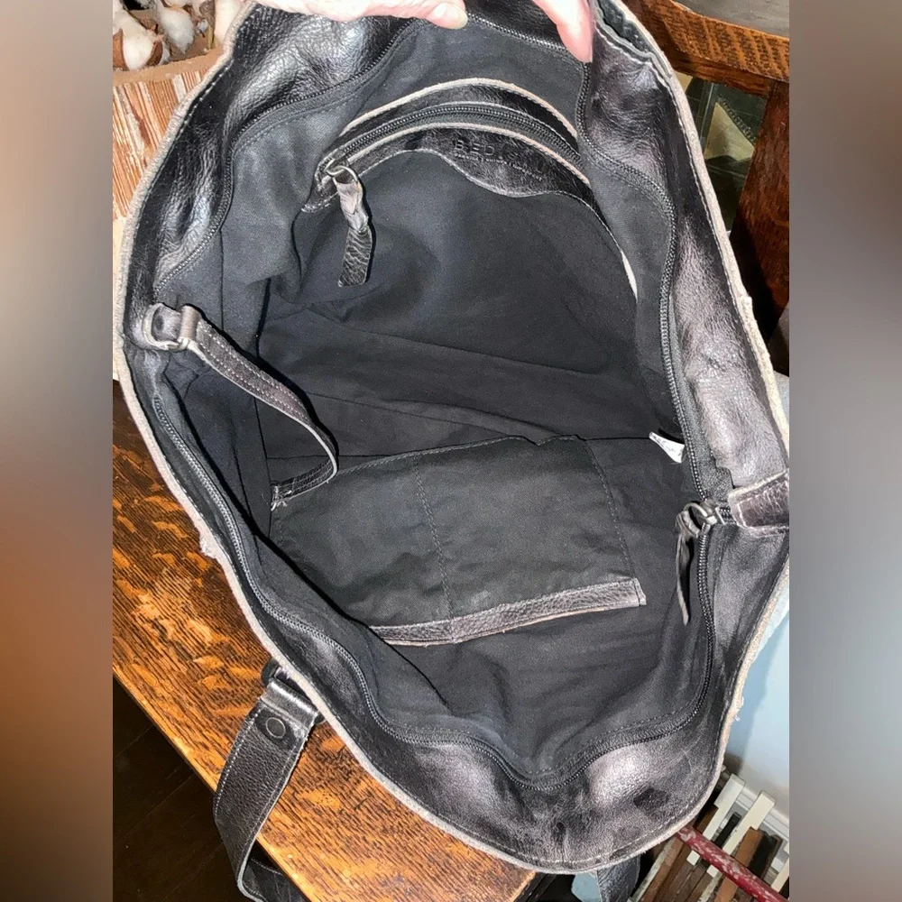 Bed Stu Leather Celindra LTC Shoulder Tote Bag Black Rustic Retail $305 - Picture 14 of 15